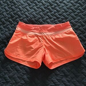 lululemon athletica Orange Athletic Shorts